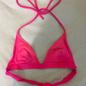 Victoria Secret hot pink triangle bikini top
